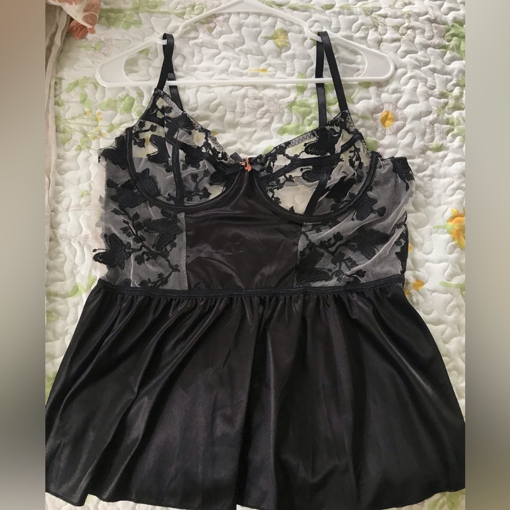 Playboy x Yandy sheer butterfly lingerie top